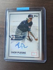 2021 Topps - 70 Years of Baseball Autographs Zach Plesac #70YA-ZP (AU)