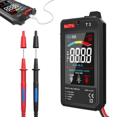 T3 Smart Digital Multimeter 600V Auto Range Rechargeable LCD Tester
