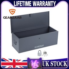 Metal Tool Box 30'' Security Job Site Box Tool Box Garage & Van Vault UK 1x