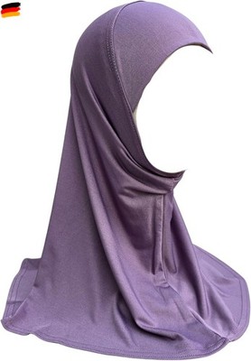 Yaqeen Mädchen Kopftuch Hijab einfarbig al Amira fertig zum Überziehen, ideal f