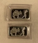 (2) Silvertowne 1oz Premium .999 Fine Silver Bars