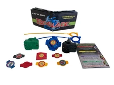 Beyblade Master Dranzer Vintage Bit Chips Launcher Ripcord Advertisement Ad Lot 
