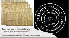 Feather board Fence Panels Pressure Treated Garden Fencing All Sizes Available