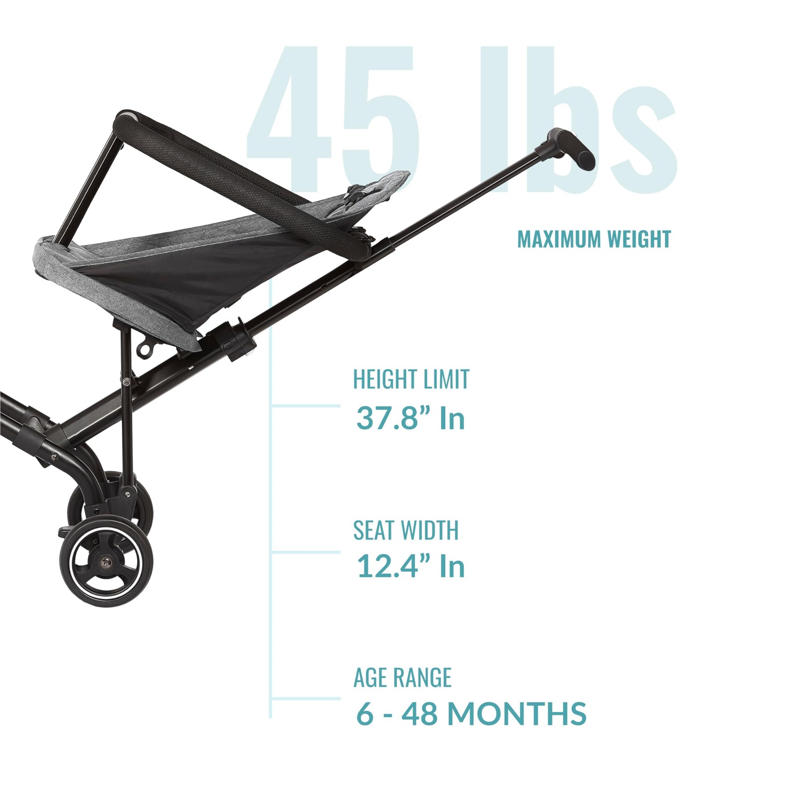 Dream On Me Coast Rider Stroller: Lightweight, Compact, One-Hand Easy Fold