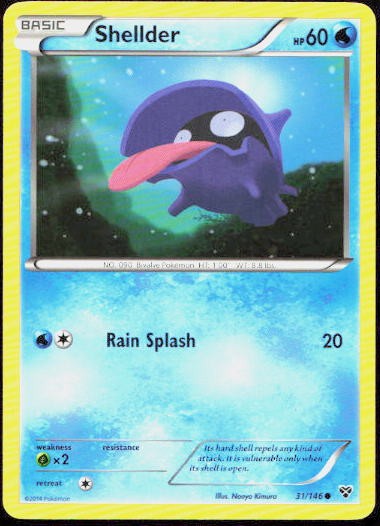 Shellder Common XY Base Set 31/146 LP