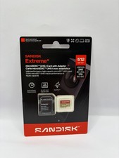 SanDisk Extreme 512GB 30MB/s V30 U3 SDXC Card 4K- New Sealed Priority Shipping 