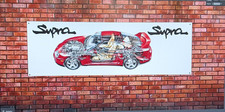 SUPRA MK4  JZA80 RED 1  large   PVC BANNER