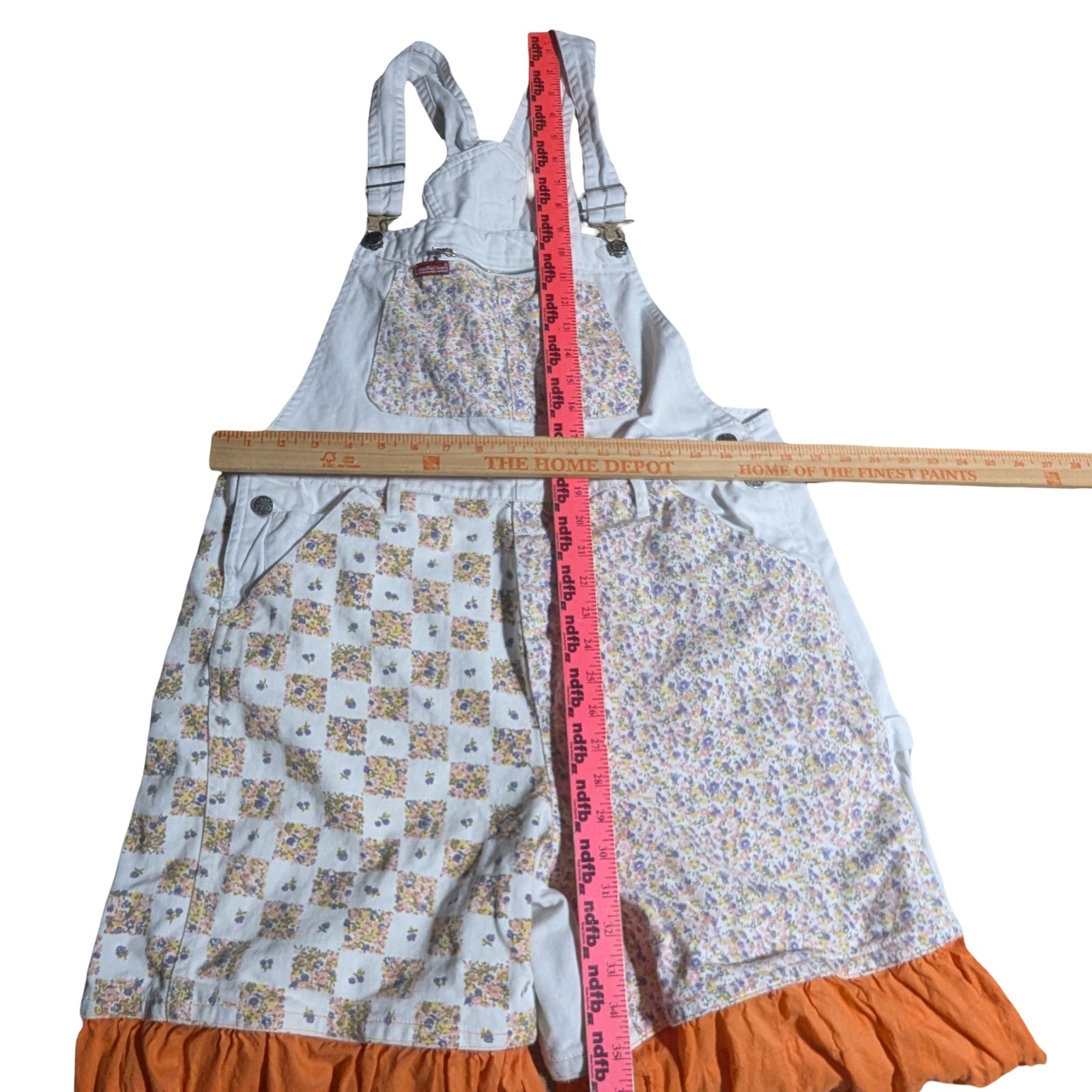 🔥👀 Goodfellows UNIQUE Patchwork Overalls Women'… - image 15