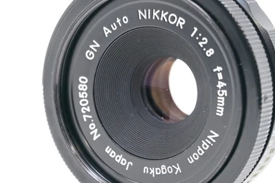 [EXC+5] Objectif Nikon GN Auto Nikkor 45mm F2.8 Non Ai Manuel Monture F - Photo 1/4