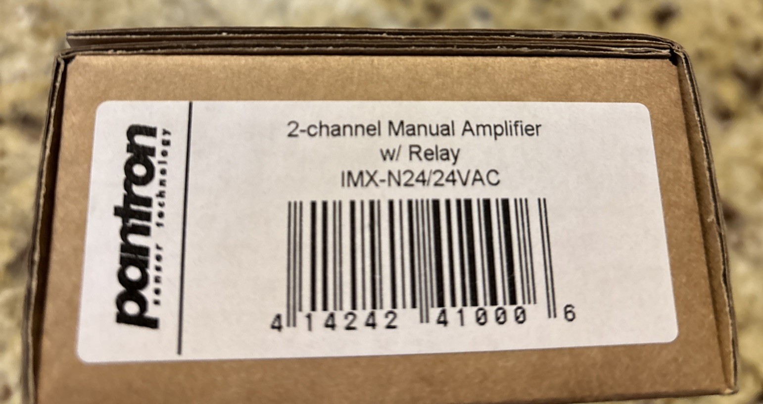 Patron 2-Channel Manual Amplifier w/relay.IMX-N24/24VAC.