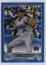 2022 Chrome NPB Nippon Professional Baseball Blue Refractor Shinichi Ohnuki b6y
