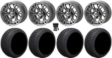 LSI Stinger 14" Golf Wheels Machined 205x30 Cruze Tires Yamaha
