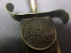VINTAGE MILITARY TRENCH ART DAGGER STYLE KNIFE - W/ 1922  TOKEN SET — photo 3