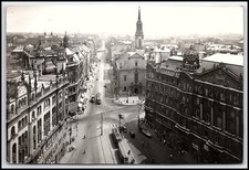 VINTAGE 1962 Budapest Hungary Kossuth Lajos Street Tram Street Scene Pos... K020