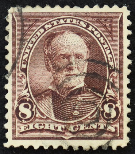 U.S. Used Stamp Scott #272 8c Sherman, XF - Superb. Lovely Target Cancel. A Gem!
