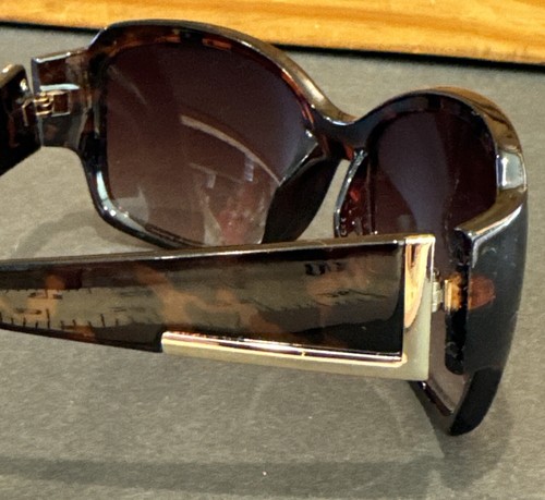 Ann Taylor Sunglasses Tortoise Brown Wrap Women's Designer Frame w/gold LG54186 - 第 6/18 張圖片