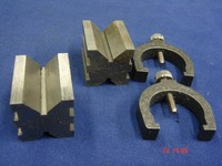 Eclipse 231 Precision Engineers Vee Blocks & Clamps Set - V Block Matched Pair Eclipse 231 Precision Engineers Vee Blocks & Clamps Set - V Block Matched Pair