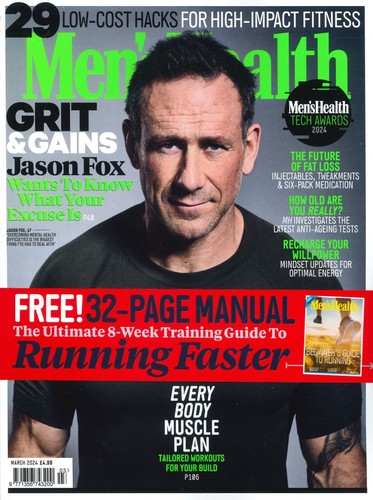 UK Men's Health Magazine: Jason Fox, Exercising, Free Running Manual, March 2024 - Bild 1 von 6