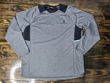 Spyder Pro Web Active Long Sleeve  T-Shirt Microfleece Gray Men's XL