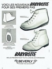  publicité Advertising 0522 1970  Babybotte Beverly chaussures premiers pas bébé