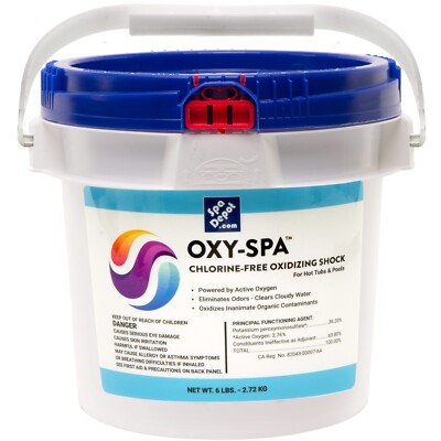 Spa Depot Oxy-Spa Oxidizing Hot Tub Monopersulfate Treatment Granules  6 lb Pail