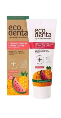 BIOK LAB ECODENTA Certified COSMOS ORGANIC Complete care kids toothpaste, 2+ y.o. 75ml.