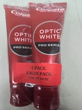 Pack of 2 -Colgate Optic White Pro Series Stain Prevention Toothpaste 3.3oz each