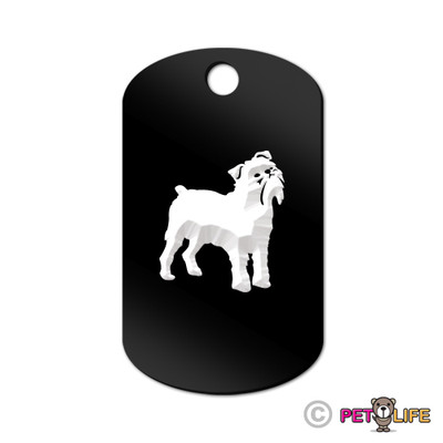 Brussels Griffon Engraved Keychain GI Tag dog bruxellois Many Colors
