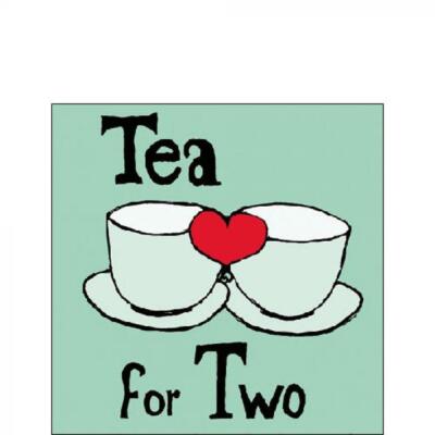 Papierservietten 25x25 cm Tea for Two Mint FSC Mix