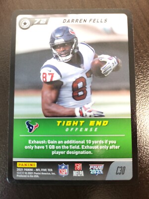 2021 NFL Five Darren Fells card #C17