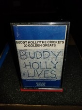 BUDDY HOLLY  THE CRICKETS 20 GOLDEN GREATS, VINTAGE CASSETTE TAPE 1980 MCA ROCK