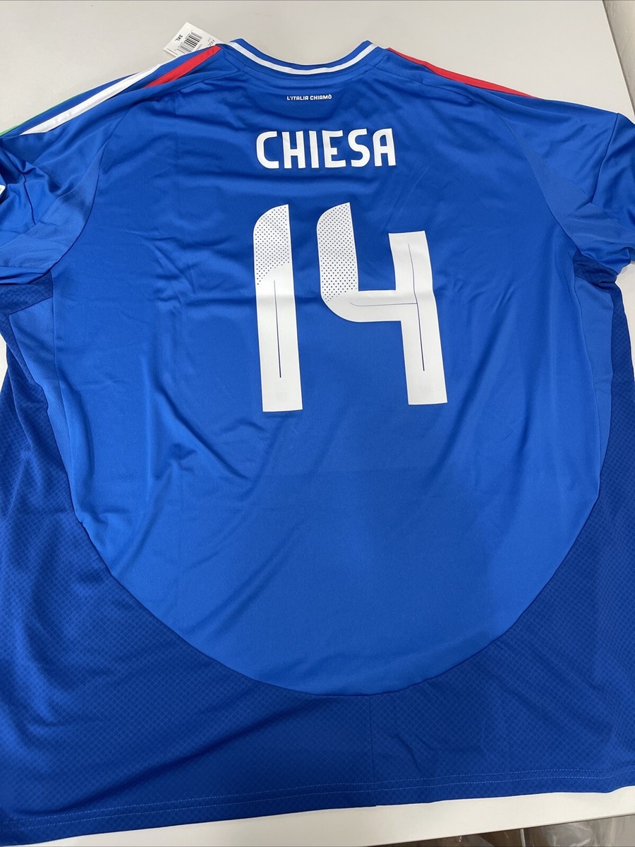 adidas Adult Italy Federico Chiesa #14 2024 Home Replica Jersey