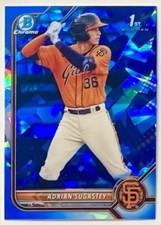 Adrian Sugastey ⚾ 2022 Bowman Chrome Sapphire 1st RC #BCP19