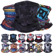 Winter Fleece Neck Gaiter Warm Half Face Mask Skull Windproof for Ski Motorcycle