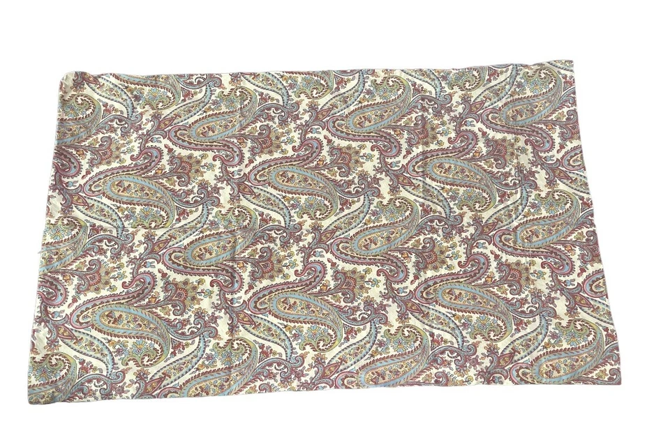 Vintage Ralph Lauren 3p Twin Sheet Set Paisley Print Great Condition Green Label - Image 4 of 4