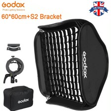 Godox 60*60cm Softbox with Grid + S2 Flash Bracket Bowens Mount SGGV6060