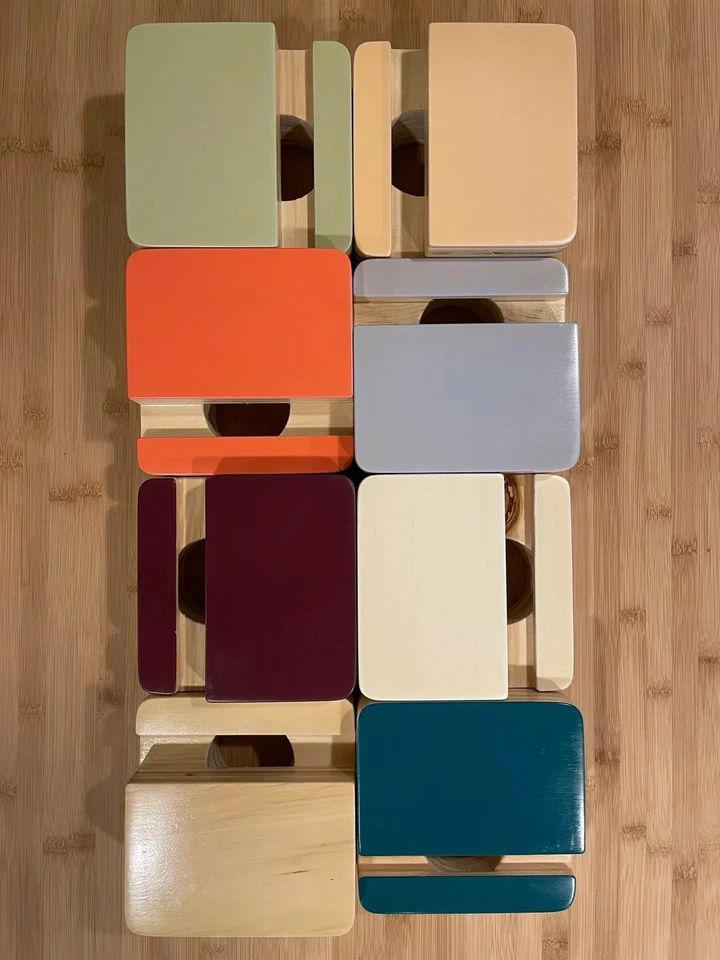 Plywood Tablet Stand w. Charging Cable Through-hole - Image 4 of 4