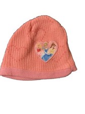 Disney Princess winter hat girls baby toddler pink peach Hood