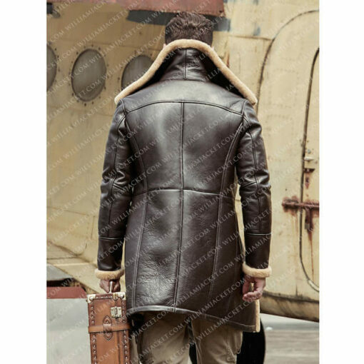 mens 3 4 length shearling coat