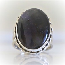 IOLITE SUNSTONE NATURAL GEMSTONE 925 SOLID STERLING SILVER JEWELRY RING 3 TO 12
