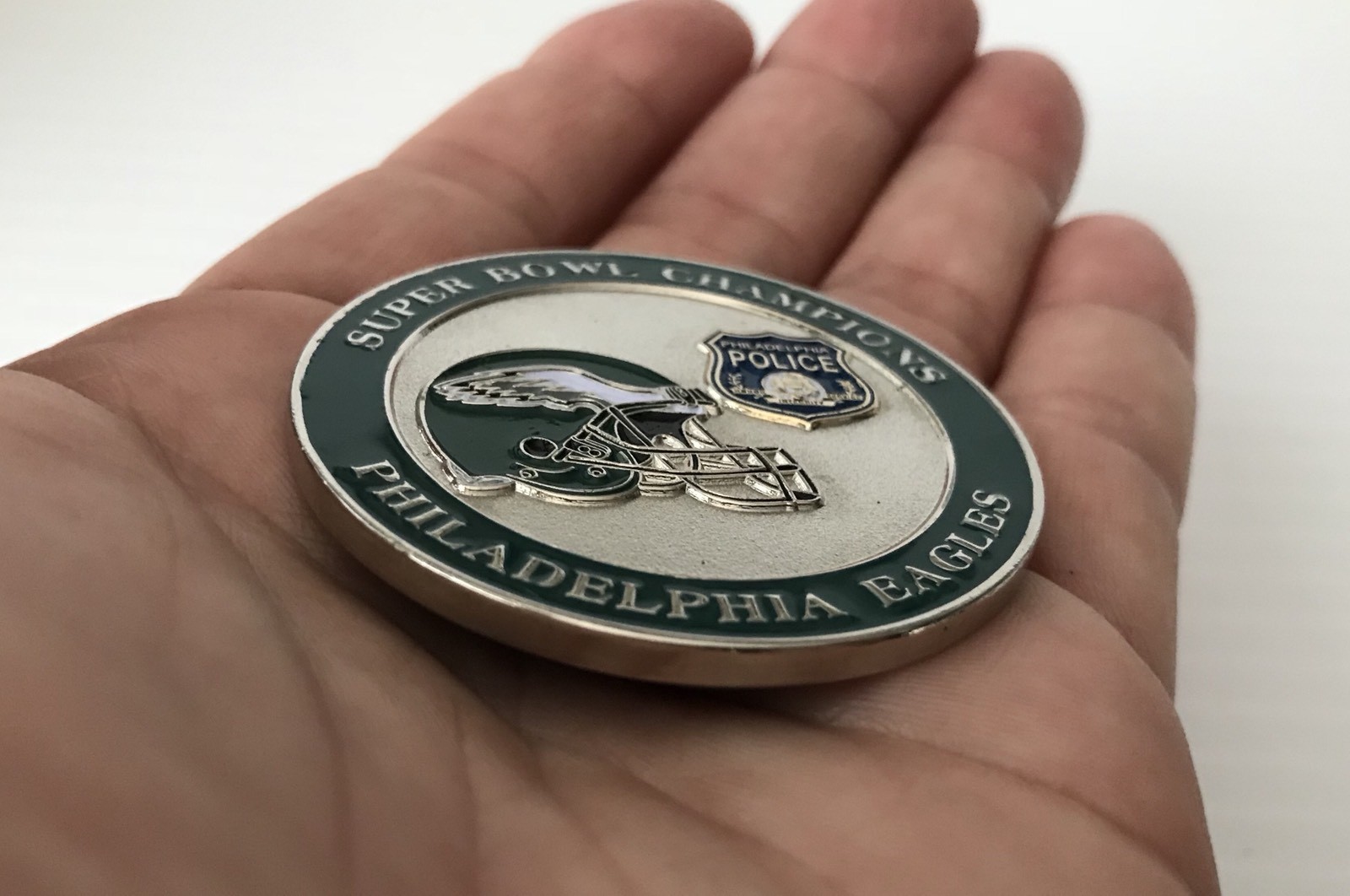 NFL Philadelphia Eagles Police Super Bowl 52 LII Champions Challenge ...