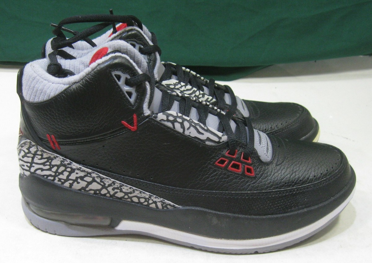 JORDAN 2.5 TEAM 331987-061 BLACK/VRSTY RED-CMNT GRY-WHT MEN