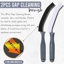 2 PCS CREVICE CLEANING BRUSH GAP CLEANING BRUSH, HAND-HELD CREVICE CLEANING TOOL