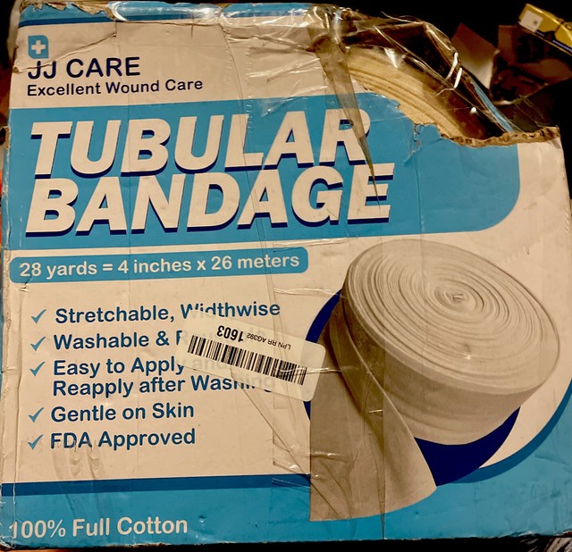 JJ Care Elastic Tubular Bandage 4” X 28 Yards Cotton Size F for sale online eBay