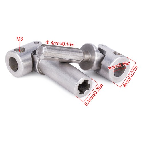 Steel Universal Joint Drive Shafts Center Driveshaft for 1/18 Redcat Ascent 18 - 第 3/12 張圖片