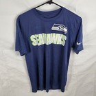 Nike Shirt Men's Medium Blue Dri Fit Seattle Seahawks The Nike Tee Athletic New