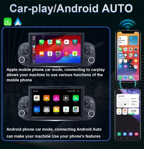 Android For Fiat Panda 2013-2020 Car Radio CarPlay GPS Multimidia Player Screen - Picture 17 of 29