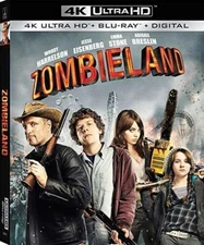 Zombieland (4K Ultra HD + Blu-Ray + Digital, 2009) New FREE SHIPPING