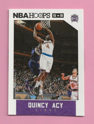 2015-16 Panini Hoops Quincy Acy #77 Sacramento Kings
