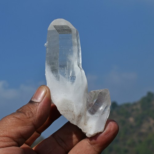 CLEAR GROUNDING QUARTZ CRYSTAL HIMALAYAN LEMURIAN SEED MANIFESTATION CLUSTER